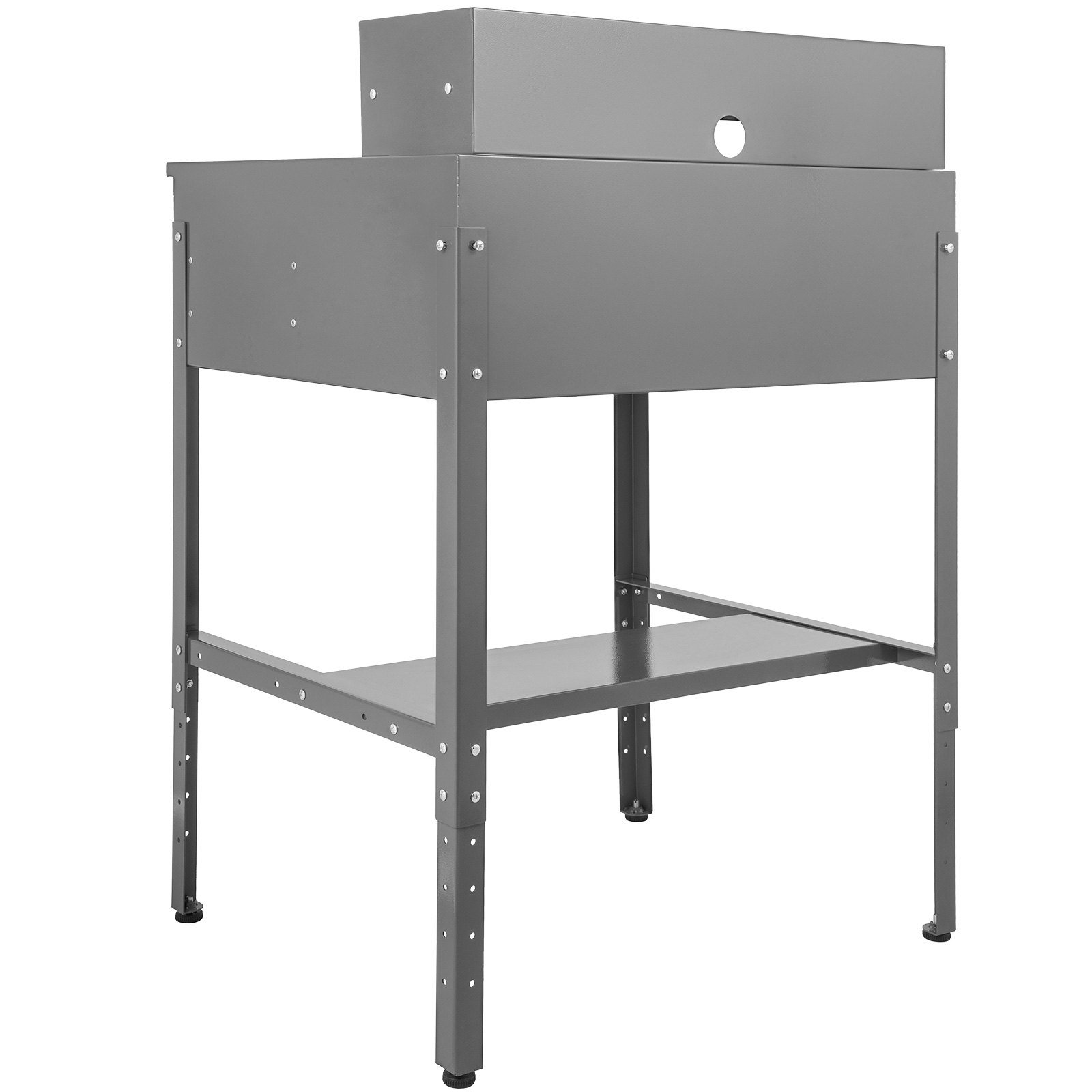 VEVOR Steel Office Desk Standing Height Adjustable Flat Top Desk Computer Table