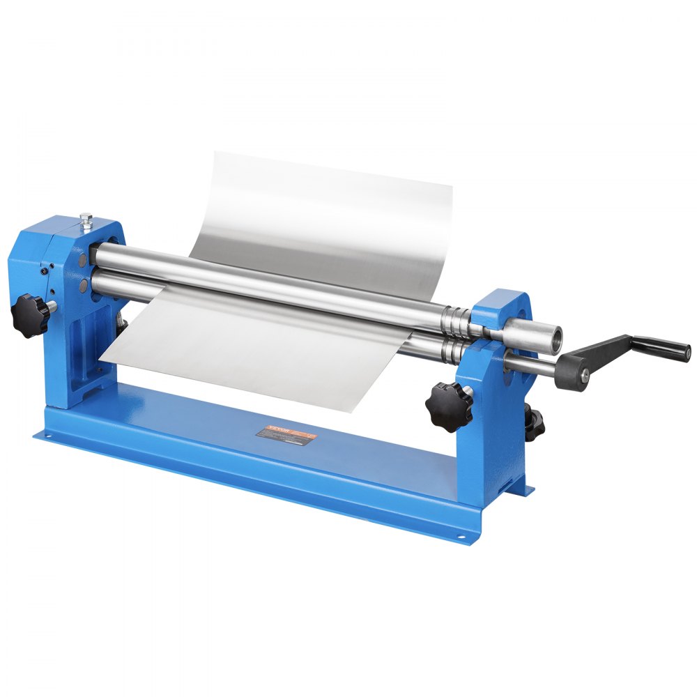 VEVOR Slip Roll Machine, 24 inches Forming Width in 16 Gauge Capacity, Sheet Metal Slip Roller Rolling Bending Machine, with 2 Detachable Rollers for Low Carbon Steel Copper Sheet Aluminum Alloy Sheet