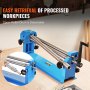 VEVOR Slip Roll Machine, 24 inches Forming Width in 16 Gauge Capacity, Sheet Metal Slip Roller Rolling Bending Machine, with 2 Detachable Rollers for Low Carbon Steel Copper Sheet Aluminum Alloy Sheet