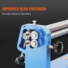 VEVOR Slip Roll Machine, 24 inches Forming Width in 16 Gauge Capacity, Sheet Metal Slip Roller Rolling Bending Machine, with 2 Detachable Rollers for Low Carbon Steel Copper Sheet Aluminum Alloy Sheet