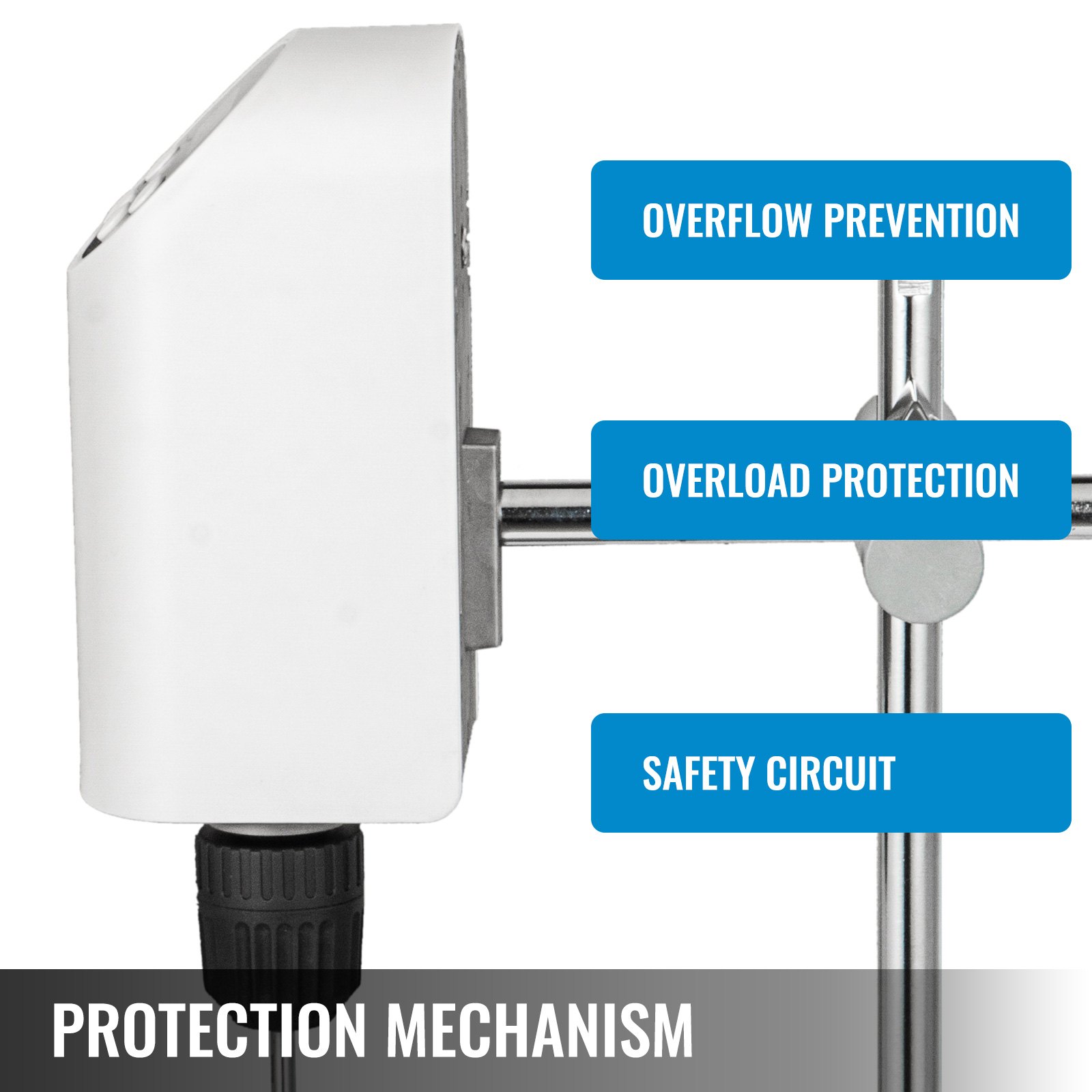 VEVOR Electric Overhead Stirrer Overhead Lab Mixer 20 L Digital Overhead Stirrer