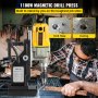 VEVOR Magnetic Drill, 1100W 1,57" Boring Diameter, 2697lbf/12000N Portable Electric Mag Drill Press with 12 Bits, 580 RPM Max Speed ​​Drilling Machine για οποιαδήποτε βελτίωση επιφάνειας και σπιτιού