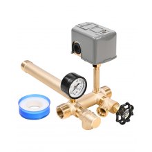 1" x 11" Well Pressure Tank Tee Kit 40/60PSI Switch Fit Tanks up to 16 in