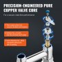 precision-engineered pure copper valve core for VEVOR commercial faucet ensures secure, leak-free performance.