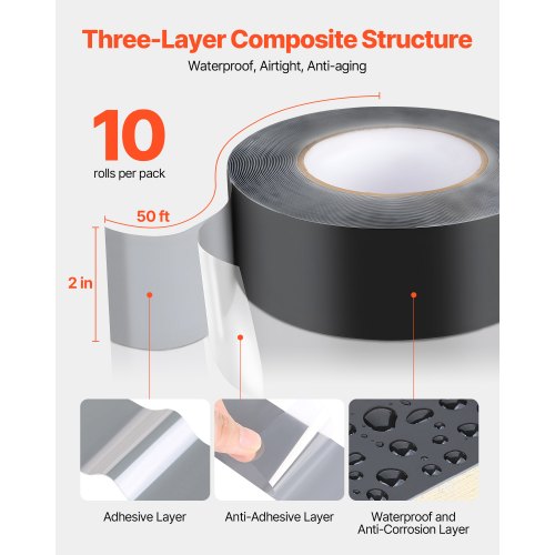 Heelos Deck Joist Tape 4"×50,4 Pack Weather-Resistant Butyl Joist Tape Waterproof Flashing Tape - View #11