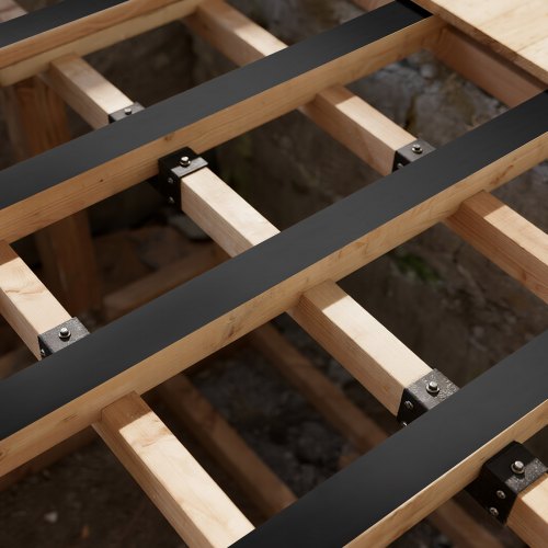 Butyl Rubber Deck Joist Tape Weather Resistant Waterproof 2 X 50 Ft. Ideal For Wood Beams Outdoor Construction 12 thumbnail image