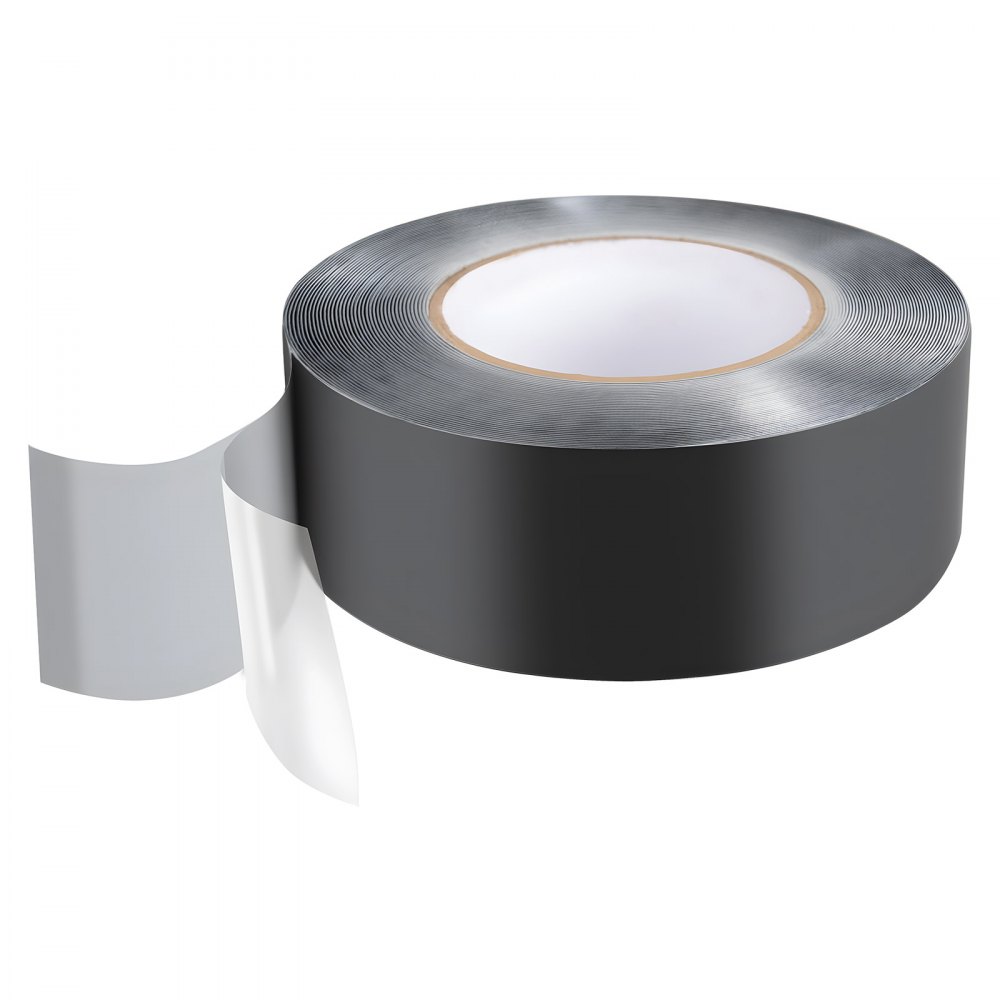 VEVOR Deck Joist Tape, 2 inch x 50 ft, 10 Pack, Weather-Resistant Waterproof Flashing Butyl Joist Tape for Decking, Self-Adhesive, for Wood Decks, Beams Roofs, RVs, House, and Pipes Repair, Black