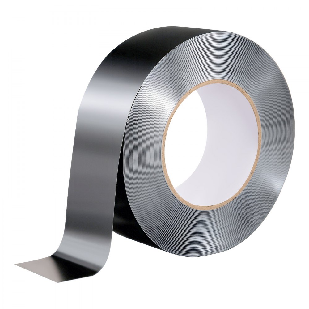 VEVOR Deck Joist Tape, 2 inch x 50 ft, 10 Pack, Weather-Resistant Waterproof Flashing Butyl Joist Tape for Decking, Self-Adhesive, for Wood Decks, Beams Roofs, RVs, House, and Pipes Repair, Black