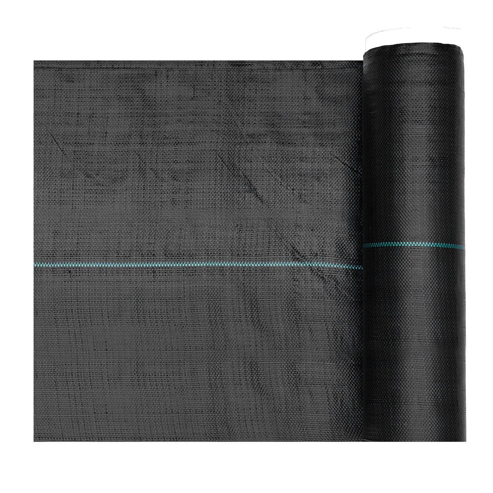 VEVOR Weed Barrier Fabric Heavy Duty, 1.3x100FT 3.2oz Landscape Fabric, Woven Weed Blocker Fabrics, Garden Fabrics Weeds Barrier, Weeds Control Ground Cover, Geotextile Webbing, Gardening Mat, Black