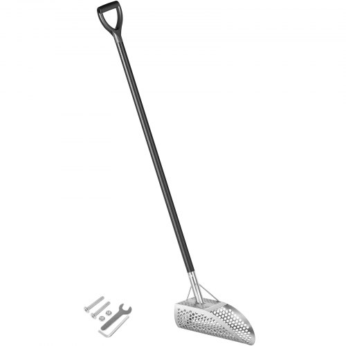 VEVOR Metal Detector Sand Scoop Detecting Hunting Scoop w/ Carbon Fiber Handle