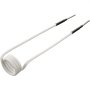 VEVOR induction heater coil kit with white cable and metal tips.
