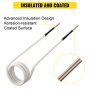 VEVOR induction heater coil kit with insulated, abrasion-resistant coated surface.