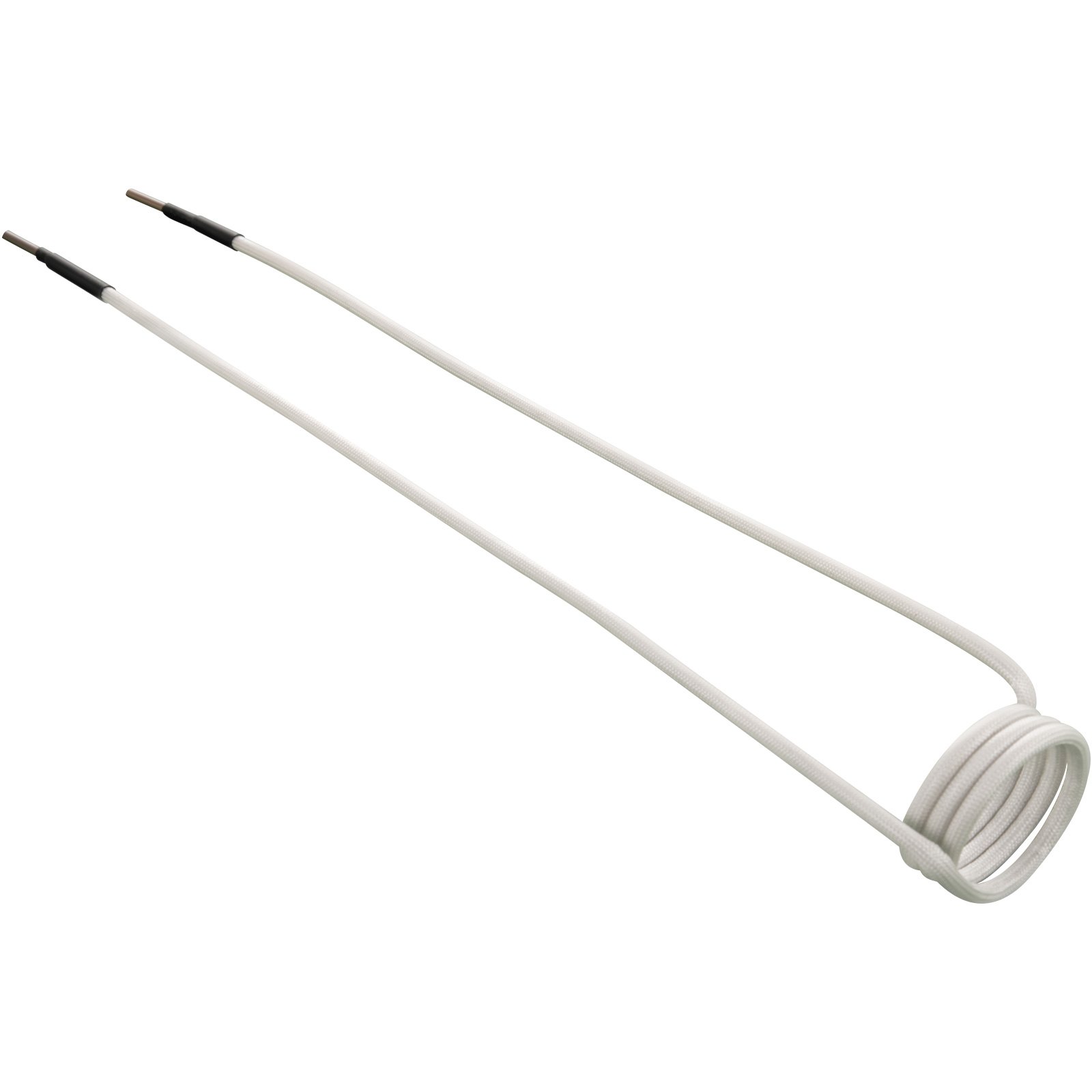 white VEVOR induction heater coil kit with insulated leads.