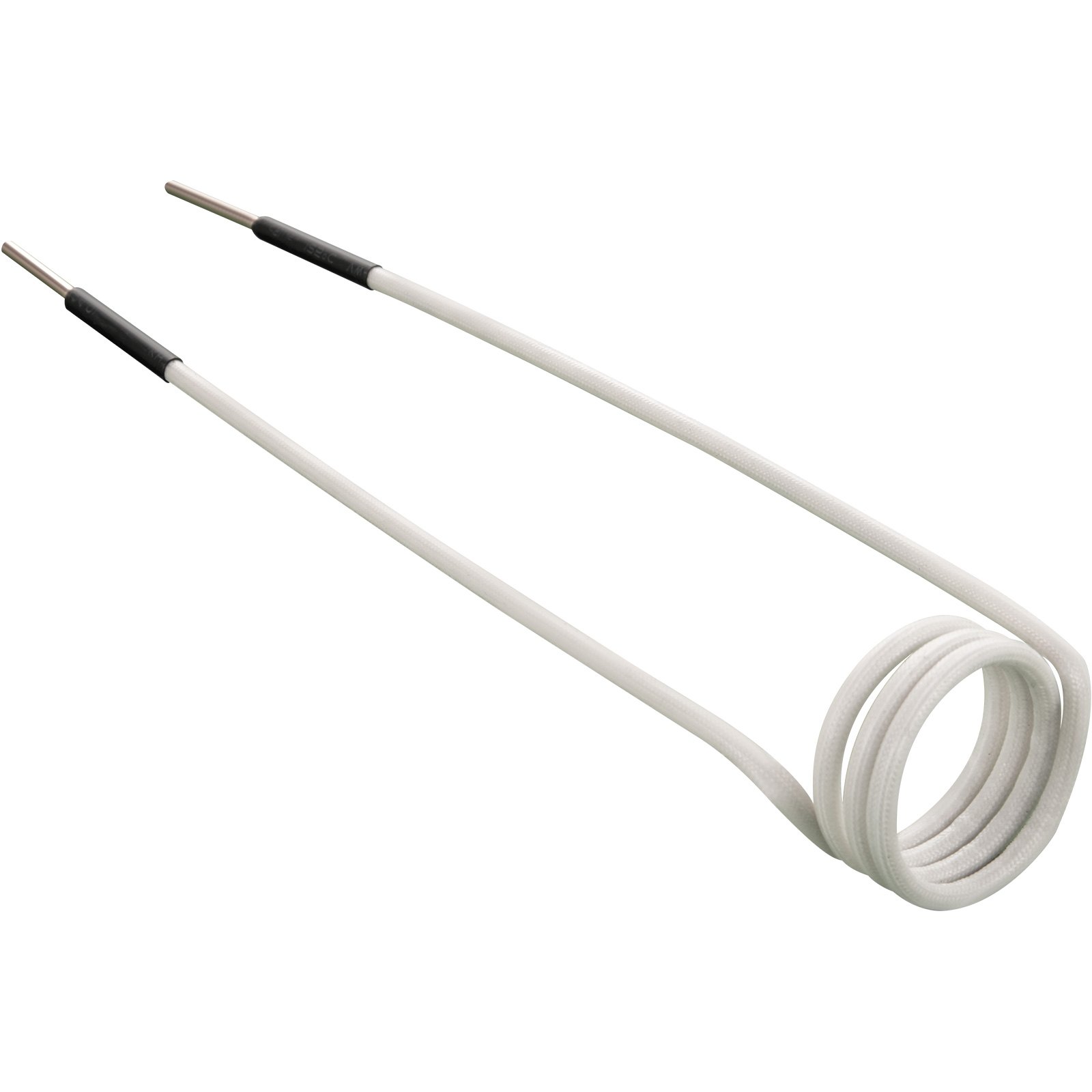 white induction heater coil with loops, part of VEVOR induction heater coil kit.