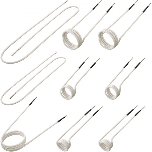 VEVOR Induction Heater Coil Kit 9PCS Most Used Induction Heater Coils with Varying Lengths, Heat Resistant Induction Heater Tool with Flexibility and Long Lifespan For Removing Rusty Bolts and Nuts