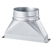 VEVOR Duct Boot 3-1/4 x 10 x 6 inch Galvanized Floor Register for HVAC Silver