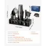 VEVOR Cocktail Shaker Set, 13-Piece Stainless Steel Bar Tools with Bamboo Stand, Boston Bartender Kit | Mixer Spoon, Muddler, Jigger, Strainer, Liquor Pourers, Ice Scoop, Lemon Zester, Gunmetal