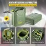 VEVOR Jerry Fuel Can, 20 L Portable Jerry Gas Can with Flexible Spout System, Rustproof ＆ Heat-resistant Steel Fuel Tank for Cars Trucks Equipment, 2PCS Green