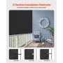 VEVOR 90% Sun Shade Cloth Privacy Screen 10 x 12 ft for Patio Garden (Black)
