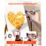 VEVOR Airbrush Kit, 1/6 HP, Air Brush Kit with Air Compressor, 1 Dual-Action Professional Airbrush with 3 Tips, Hose, Acrylic Paint, Brush, Low Noise, for Cake Decorating, Model Painting, Nail Art