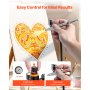 VEVOR Airbrush Kit, 1/6 HP, Air Brush Kit with Air Compressor, 1 Dual-Action Professional Airbrush with 3 Tips, Hose, Holder, Cleaning Set, Low Noise, for Cake Decorating, Model Painting, Nail Art