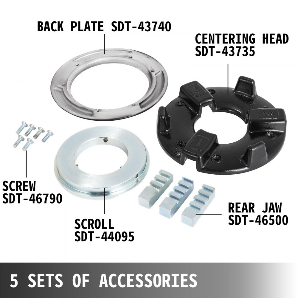 VEVOR Brand New SDT 44165 Rear Centering Assembly D970 fits 300 Pipe Threader