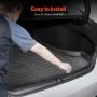 VEVOR Cargo Mat Compatible with Toyota Camry Hybrid 2018-2025, Precise Fit Odorless Durable Trunk Mat, TPE Trunk Protector Replacement, Black (1PCS)