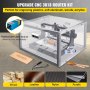 VEVOR CNC 3018 PRO Router Machine, GRBL Control 3-Axis Milling Engraver Engraving Machine, DIY CNC Router Kit with Transparent Enclosure, Offline Controller, for Wood Acrylic Plastic PCB PVC Carving