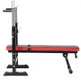 VEVOR viktbänk, justerbar viktbänk för helkroppsträning, 180 kg träningsbänk med sit-up-funktion för hemmagym, viktbänkpress med snabb fällning och snabb justering