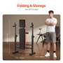 VEVOR Weight Bench Sit up Bench Home Gym Strength Training Adjustable Foldable