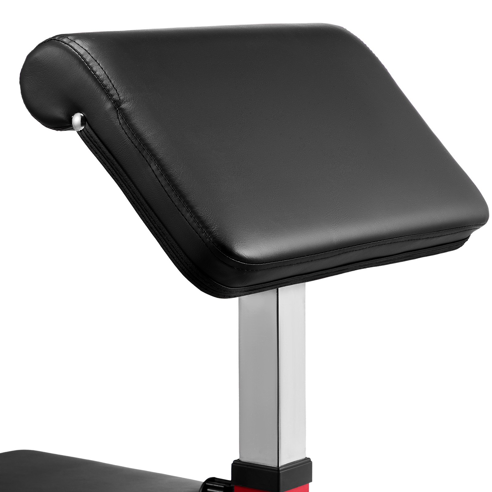 VEVOR Weight Bench with Leg Extension, Strength Training Benches, Max load 440 LBS Home Gym Bench Fitness Equipment, Seated Arm Isolated Barbell Dumbbell Bicep Station, Workout Bench for Home Gym