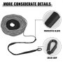 VEVOR Winch Rope Synthetic Cable 8 MM x 30 M 6000KG Capacity ATV Recovery GREY