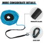VEVOR Winch Rope Synthetic Cable 0.32"x98' 13228LB Capacity ATV Recovery BLUE