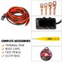 VEVOR Winch Wiring Kit 2 Gauge 32 FT Winch Quick Connect Power Cable, Universal Hi-Amp Wiring Kit, Power Disconnect Jumper Cable Connector Kit, Winch Power Cable Kit for Trailer/ Truck Winch/ ATV