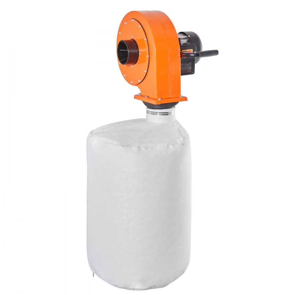 VEVOR Dust Collector, Wall Mount Dust Collector 1 HP, 560 CFM Woodworking Dusts Collectors with 2.5 Micron Dusts Collectors Bag, Sawdust Collector for Woodworking/Workshop, Industrial Factories