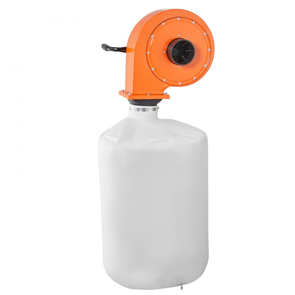 VEVOR Dust Collector, Wall Mount Dust Collector 1 HP, 560 CFM Woodworking Dusts Collectors with 2.5 Micron Dusts Collectors Bag, Sawdust Collector for Woodworking/Workshop, Industrial Factories