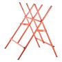 VEVOR Saw Horses, Folding Work Horses, 117.9 kg (260 lbs) Load Capacity Sawhorse with Heavy Duty Legs, Adjustable Height Saw Horse with Non-Slip Foot Pads, for Woodworking, Carpenters & Contractors