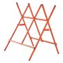 VEVOR Saw Horses, Folding Work Horses, 117.9 kg (260 lbs) Load Capacity Sawhorse with Heavy Duty Legs, Adjustable Height Saw Horse with Non-Slip Foot Pads, for Woodworking, Carpenters & Contractors
