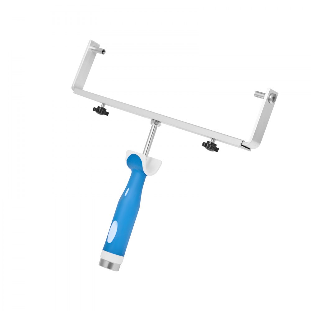 VEVOR 18 Inch Paint Roller Frame, 12-18 in Adjustable Frame with Marked Scale, Lightweight Painting Supplies for Wall House Homes, Metal Roller Tool for Large-Scale Painting Projects, Blue & Silver