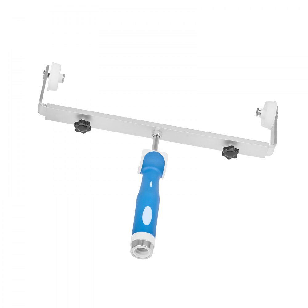 VEVOR 18 Inch Paint Roller Frame, 12-18 in Adjustable Frame with Marked Scale, Lightweight Painting Supplies for Wall House Homes, Metal Roller Tool for Large-Scale Painting Projects, Blue & Silver