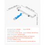 VEVOR 18 Inch Paint Roller Frame, 12-18 in Adjustable Frame with Marked Scale, Lightweight Painting Supplies for Wall House Homes, Metal Roller Tool for Large-Scale Painting Projects, Blue & Silver