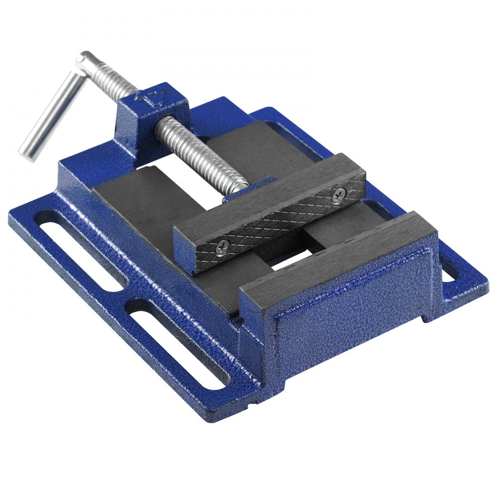 VEVOR Drill Press Vise, 4 inch Heavy-duty Bench Vise, Low-profile Drill Press Vice, 6.6" Jaw Width, 4.33" Jaw Opening, Vise for Drill, Mill, Woodwork, Machinery Maintenance