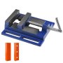 VEVOR Drill Press Vise, 4 inch Heavy-duty Bench Vise, Low-profile Drill Press Vice, 6.6" Jaw Width, 4.33" Jaw Opening, Vise for Drill, Mill, Woodwork, Machinery Maintenance