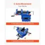 VEVOR Cross Slide Drill Press Vise, 4 Inch Jaw Width, 2 Way X-Y Axis Bench Vise, 3.5 Inch Max Jaw Opening, Heavy Duty Cast Iron, Workbench Vice Clamp, for Woodworking Drilling CNC Milling Machine