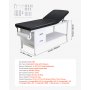 VEVOR Medical Exam Table, Medical Examination Bed & Adjustable Backrest, Physical Therapy Exam Table with Drawers, Storage Shelf, Paper Roll Dispenser for Hospital Clinic Rehab Centers，227kg Loading