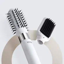 VEVOR Hair Dryer Brush Ionic Hot Air Styler with 2 Brushes for Drying Volumizing