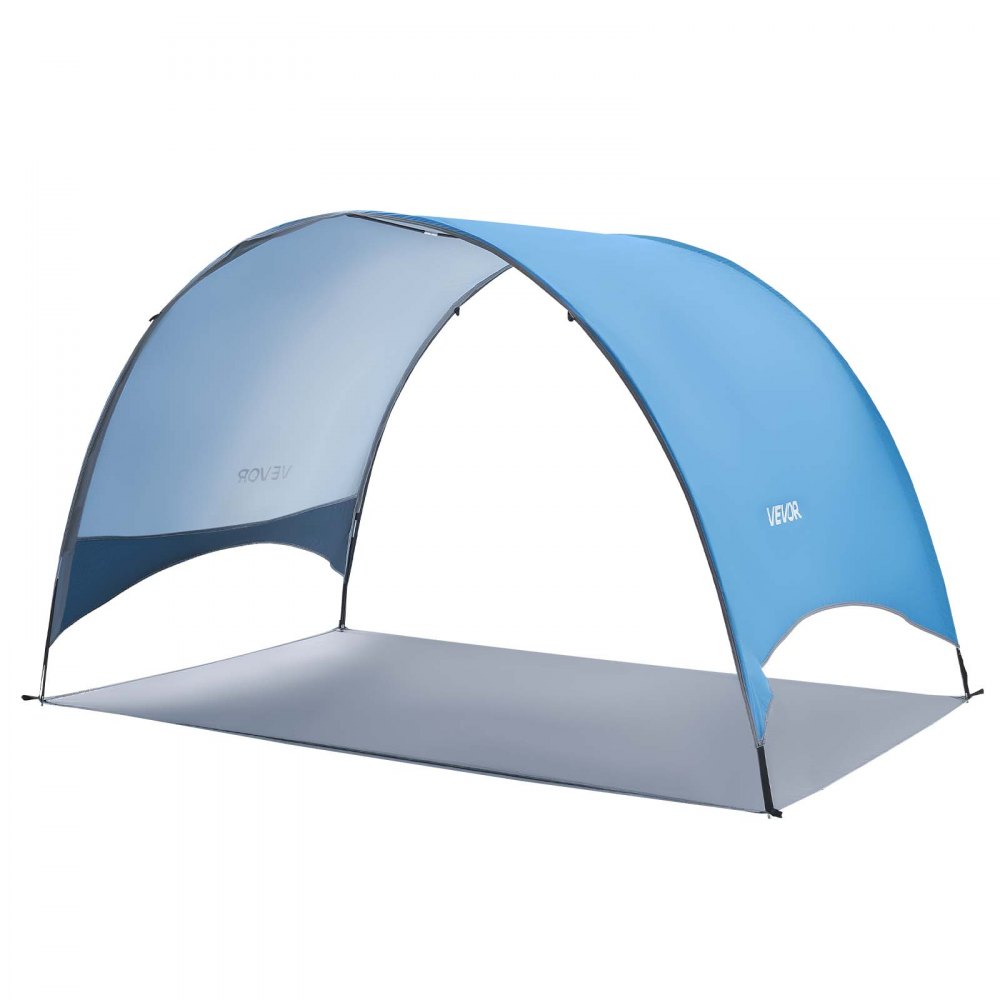 VEVOR Beach Tent Sun Shelter for 3 Person, UPF 50+ Protection, Portable Sun Shade Canopy with Carrying Bag & Ground Stakes, Lightweight and Easy Setup Beach Umbrella for Camping Fishing Outdoor Picnic