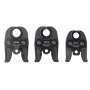 Mordazas de prensa VEVOR VMP, 3 mordazas de prensado de 1/2", 3/4" y 1" - Compatibles con tubos de acero al carbono Megapress, funcionan con herramientas de prensado estándar de 32 kN, incluye estuche de transporte