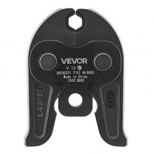 VEVOR V12 Pressing Jaw, 12mm Press Jaw for V-Type Stainless Steel Pipes, High-Strength Carburized Steel Crimping Jaws Compatible with Standard Press Tools