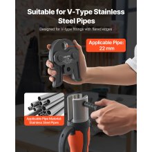 VEVOR V22 Pressing Jaw 22mm Press Jaw Suitable for V-Type Stainless Steel Pipes